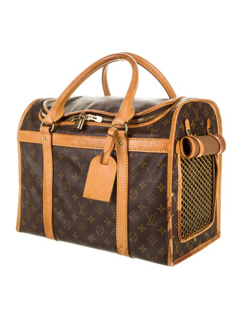 vintage Louis Vuitton dog carrier